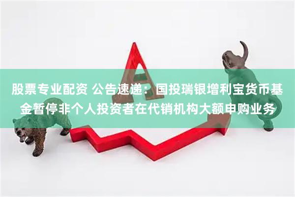 股票专业配资 公告速递：国投瑞银增利宝货币基金暂停非个人投资者在代销机构大额申购业务