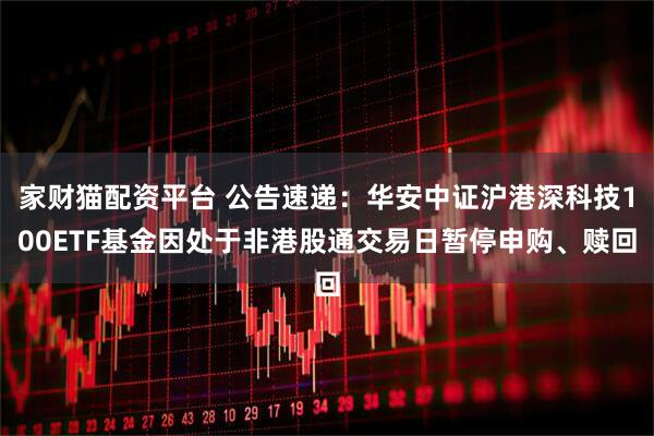 家财猫配资平台 公告速递：华安中证沪港深科技100ETF基金因处于非港股通交易日暂停申购、赎回