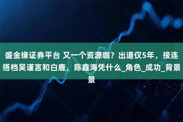 盛金缘证券平台 又一个资源咖？出道仅5年，接连搭档吴谨言和白鹿，陈鑫海凭什么_角色_成功_背景