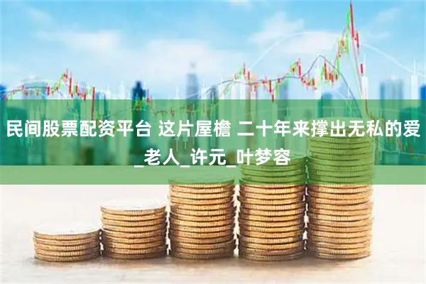 民间股票配资平台 这片屋檐 二十年来撑出无私的爱_老人_许元_叶梦容
